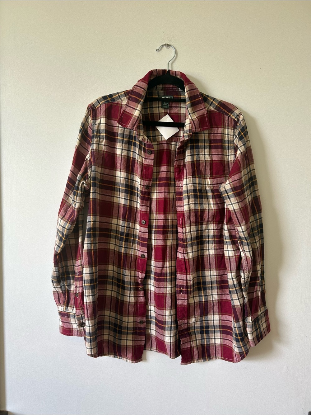 Women’s Roots Red Plaid Flannel Shirt Jacket